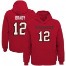 Men's Tampa Bay Buccaneers #12 Tom Brady Red Pullover Hoodie 210308