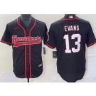 Men's Tampa Bay Buccaneers #13 Mike Evans Limited Black Baseball Jersey
