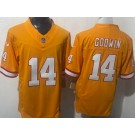 Men's Tampa Bay Buccaneers #14 Chris Godwin Limited Yellow Throwback FUSE Vapor Jersey