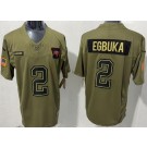 Men's Tampa Bay Buccaneers #2 Emeka Egbuka Limited Green 2025 Salute To Service Jersey