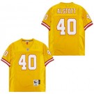 Men's Tampa Bay Buccaneers #40 Mike Alstott Yellow 1986 Throwback Jersey