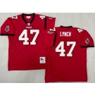 Men's Tampa Bay Buccaneers #47 John Lynch Red 2002 Throwback Jersey