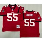 Men's Tampa Bay Buccaneers #55 Derrick Brooks Red 2002 Throwback Jersey