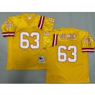 Men's Tampa Bay Buccaneers #63 Lee Roy Selmon Yellow Throwback Jersey