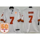 Men's Tampa Bay Buccaneers #7 Bucky Irving Limited White Throwback 50th Seasons Vapor Jersey