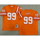 Men's Tampa Bay Buccaneers #99 Warren Sapp Orange 1995 Throwback Jersey