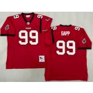 Men's Tampa Bay Buccaneers #99 Warren Sapp Red 2002 Throwback Jersey