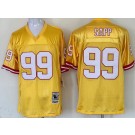 Men's Tampa Bay Buccaneers #99 Warren Sapp Yellow Throwback Jersey
