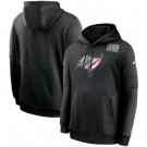 Men's Tampa Bay Buccaneers Black Crucial Catch Sideline Performance Pullover Hoodie