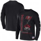 Men's Tampa Bay Buccaneers Black NFL x Staple World Renowned Long Sleeve T Shirt