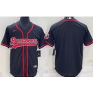 Men's Tampa Bay Buccaneers Blank Black Baseball Jersey
