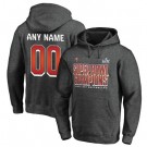 Men's Tampa Bay Buccaneers Custom Gray 2021 Super Bowl LV Champions Pullover Hoodie 210304