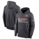 Men's Tampa Bay Buccaneers Gray 2021 Super Bowl LV Champions Pullover Hoodie 210306