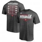 Men's Tampa Bay Buccaneers Gray 2021 Super Bowl LV Champions T-Shirt 210301