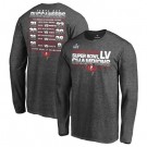 Men's Tampa Bay Buccaneers Gray 2021 Super Bowl LV Champions T-Shirt 210304