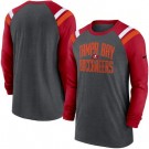 Men's Tampa Bay Buccaneers Gray Tri Blend Raglan Athletic Long Sleeve T Shirt