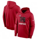 Men's Tampa Bay Buccaneers Red 2021 Super Bowl LV Champions Pullover Hoodie 210301
