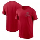 Men's Tampa Bay Buccaneers Red Sideline Infograph Lockup Performance T Shirt