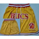 Men's Tampa Bay Buccaneers Yellow Throwback Just Don Shorts