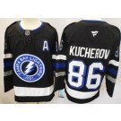 Men's Tampa Bay Lightning #86 Nikita Kucherov Black Authentic Jersey