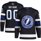Men's Tampa Bay Lightning Customized Black Authentic Jersey