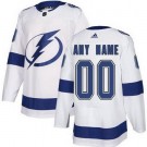 Men's Tampa Bay Lightning Customized White Authentic Jersey
