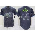 Men's Tampa Bay Rays #44 Ryan Pepiot Charcoal 2024 City Connect Limited Jersey