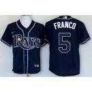 Men's Tampa Bay Rays #5 Wander Franco Navy Cool Base Jersey