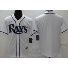Men's Tampa Bay Rays Blank White Cool Base Jersey
