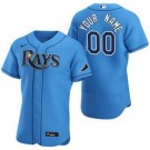 Men's Tampa Bay Rays CustomizedLight Blue Authentic Jersey