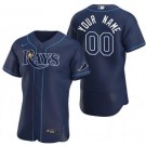 Men's Tampa Bay Rays CustomizedNavy Authentic Jersey