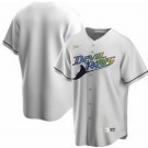 Men's Tampa Bay Rays CustomizedWhite Cooperstown Collection Cool Base Jersey