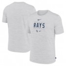 Men's Tampa Bay Rays Light Gray Velocity Performance Practice T Shirt