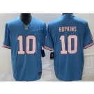Men's Tennessee Titans #10 DeAndre Hopkins Limited Light Blue Throwback FUSE Vapor Jersey