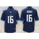 Men's Tennessee Titans #16 Treylon Burks Limited Navy Vapor Jersey