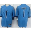 Men's Tennessee Titans #1 Cameron Ward Limited Light Blue Vapor Jersey