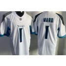Men's Tennessee Titans #1 Cameron Ward Limited White FUSE Vapor Jersey