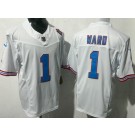 Men's Tennessee Titans #1 Cameron Ward Limited White Throwback FUSE Vapor Jersey