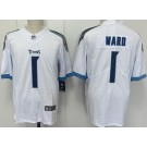 Men's Tennessee Titans #1 Cameron Ward Limited White Vapor Jersey