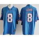 Men's Tennessee Titans #8 Will Levis Limited Light Blue Throwback Vapor Jersey