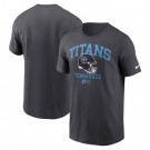 Men's Tennessee Titans Anthracite Helmet Essential T Shirt