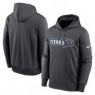 Men's Tennessee Titans Anthracite Prime Logo Name Split Pullover Hoodie