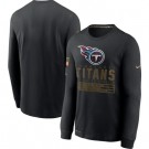 Men's Tennessee Titans Black 2020 Salute To Service Long Sleeves T Shirt 208
