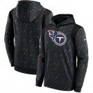 Men's Tennessee Titans Black 2021 Crucial Catch Therma Pullover Hoodie