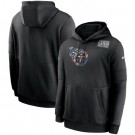 Men's Tennessee Titans Black Crucial Catch Sideline Performance Pullover Hoodie