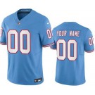 Men's Tennessee Titans Customized Limited Light Blue Throwback FUSE Vapor Jersey