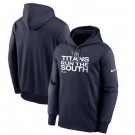 Men's Tennessee Titans Navy 2021 AFC South Division Champions Trophy Collection Pullover Hoodie
