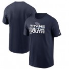 Men's Tennessee Titans Navy 2021 AFC South Division Champions Trophy Collection T-Shirt