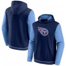Men's Tennessee Titans Navy Blue Block Party Pullover Hoodie