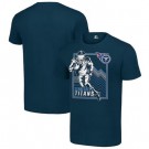 Men's Tennessee Titans Navy Graphic Shield Logo T Shirt